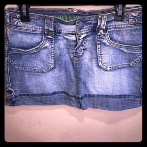Hydraulic Jean Skirt